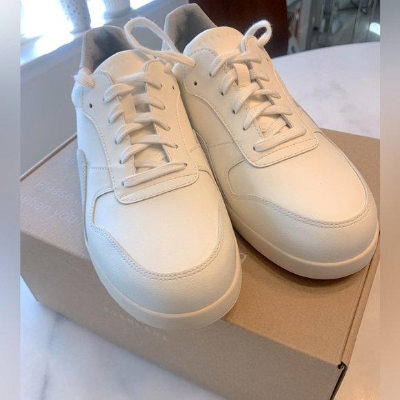NIB EVERLANE ReLeather Court Sneakers in Off White Unisex - Women’s 9/ Men’s 7 - Picture 9 of 15